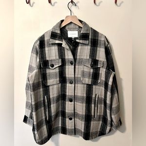 Lucky Brand oversized “wool” look Shacket.